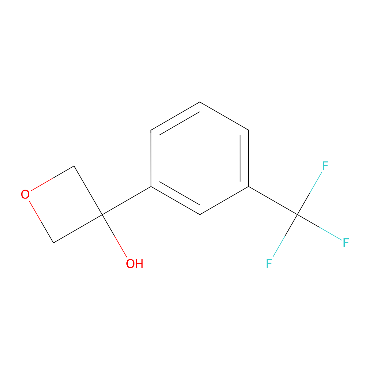 3-[3-(Trifluoromethyl)phenyl]-3-oxetanol molecular structure, CAS 1528651-29-7