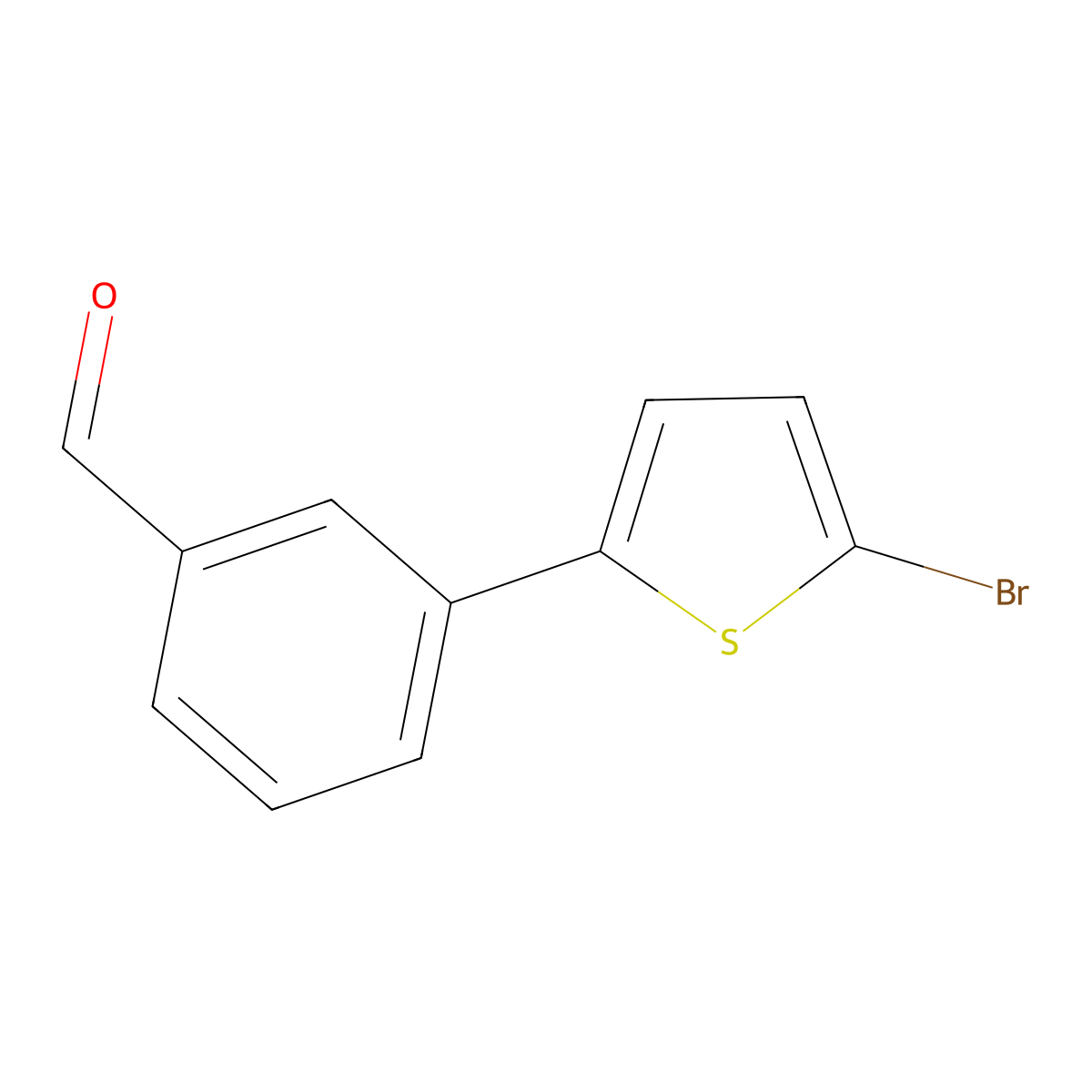 3-(5-Bromothiophen-2-yl)benzaldehyde molecular structure, CAS 1528694-65-6
