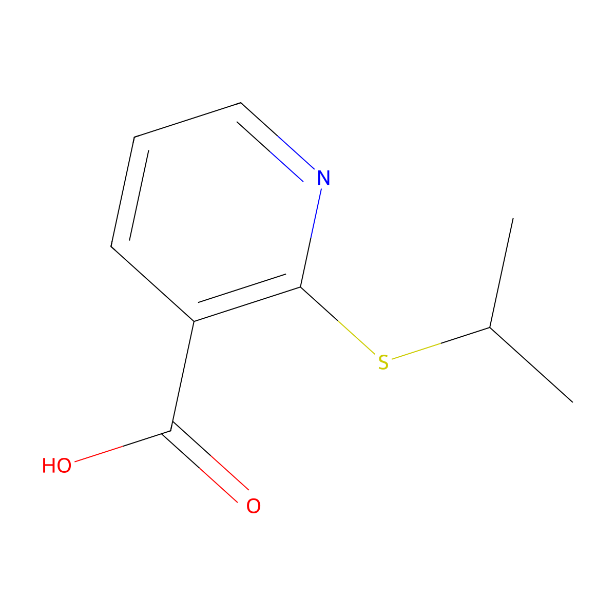2-(Isopropylthio)nicotinic acid molecular structure, CAS 152870-72-9