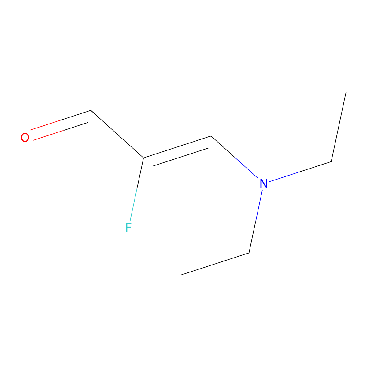 (2Z)-3-(diethylamino)-2-fluoroprop-2-enal molecular structure, CAS 152873-64-8