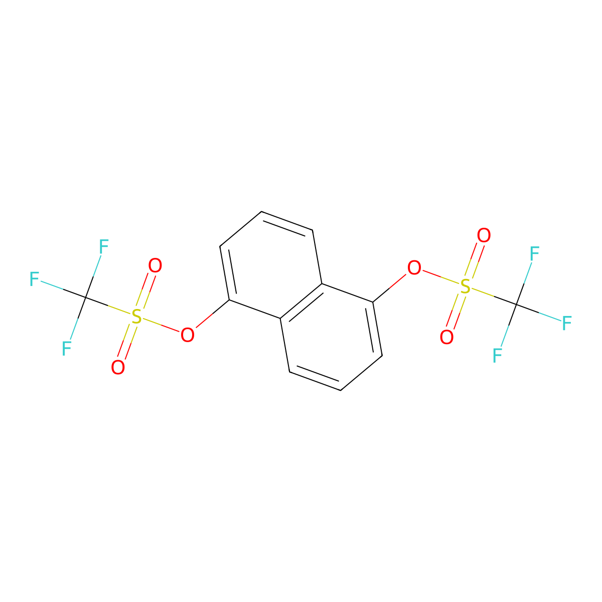 1,5-Naphthalenebis(trifluoromethanesulfonate) molecular structure, CAS 152873-79-5