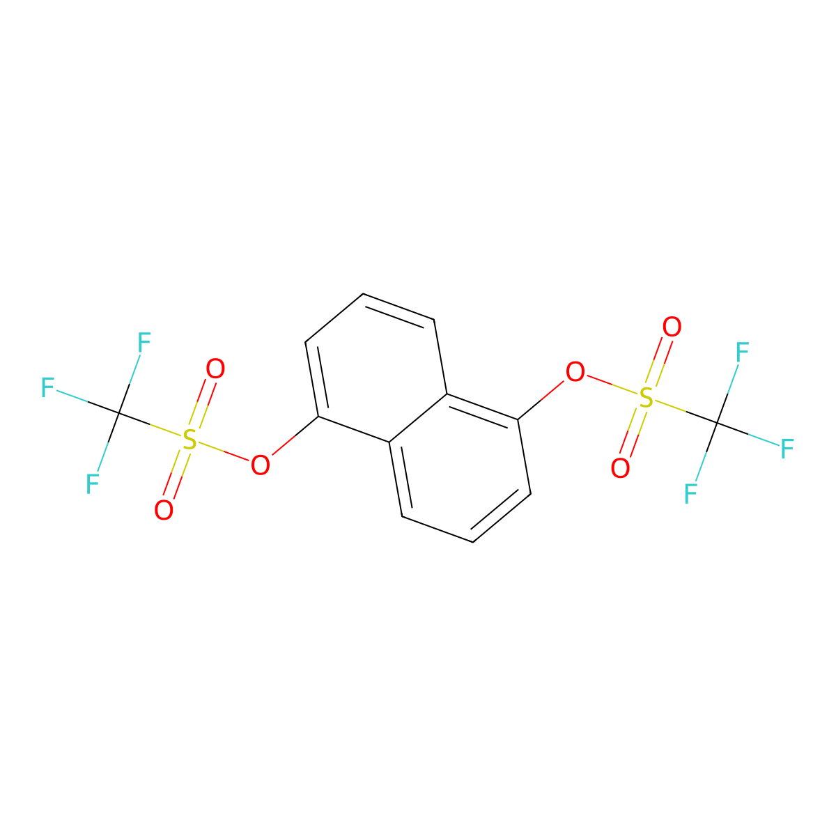 1,5-Naphthalenebis(trifluoromethanesulfonate) molecular structure, CAS 152873-79-5