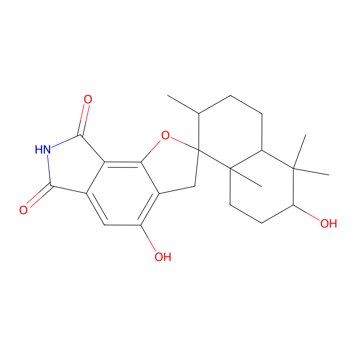 Chartarlactam A molecular structure, CAS 1528745-88-1