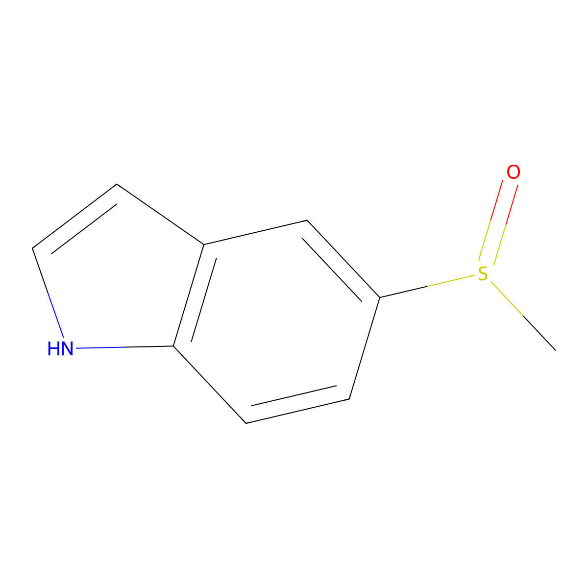 5-(Methylsulfinyl)-1H-indole molecular structure, CAS 152879-72-6