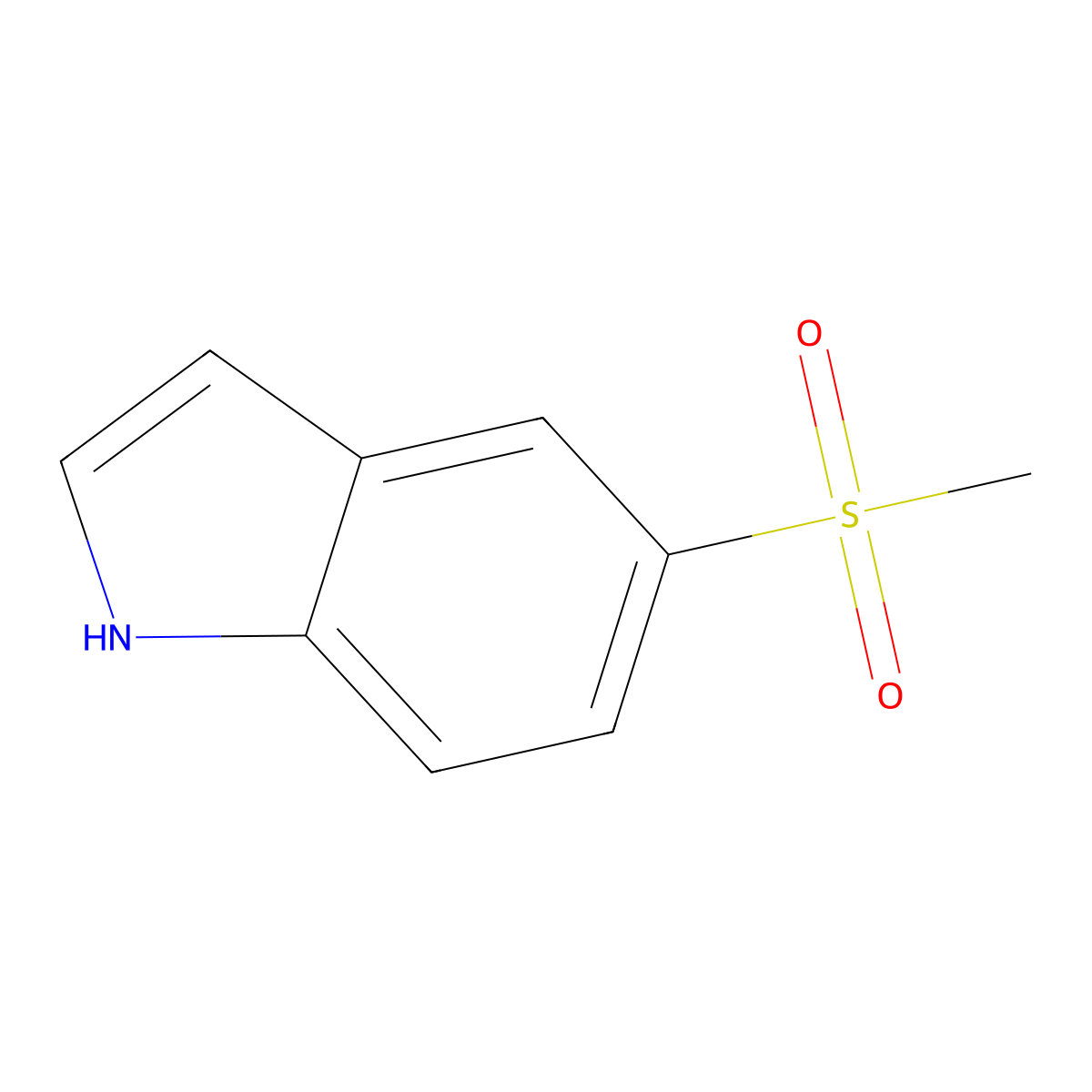 5-(Methylsulfonyl)-1H-indole molecular structure, CAS 152879-73-7