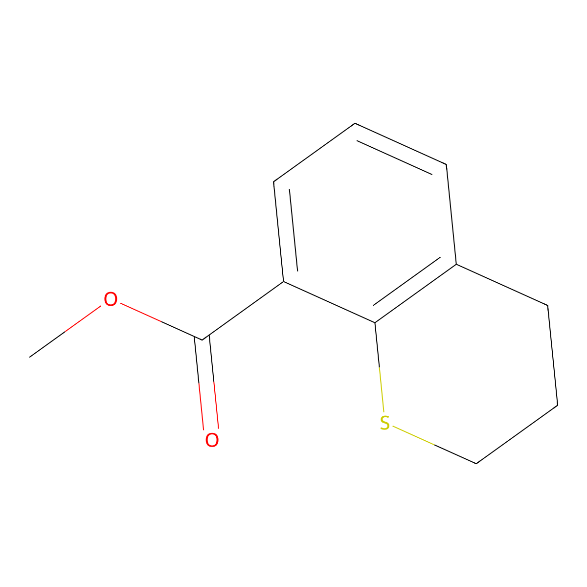 methyl3,4-dihydro-2H-1-benzothiopyran-8-carboxylate molecular structure, CAS 152880-20-1