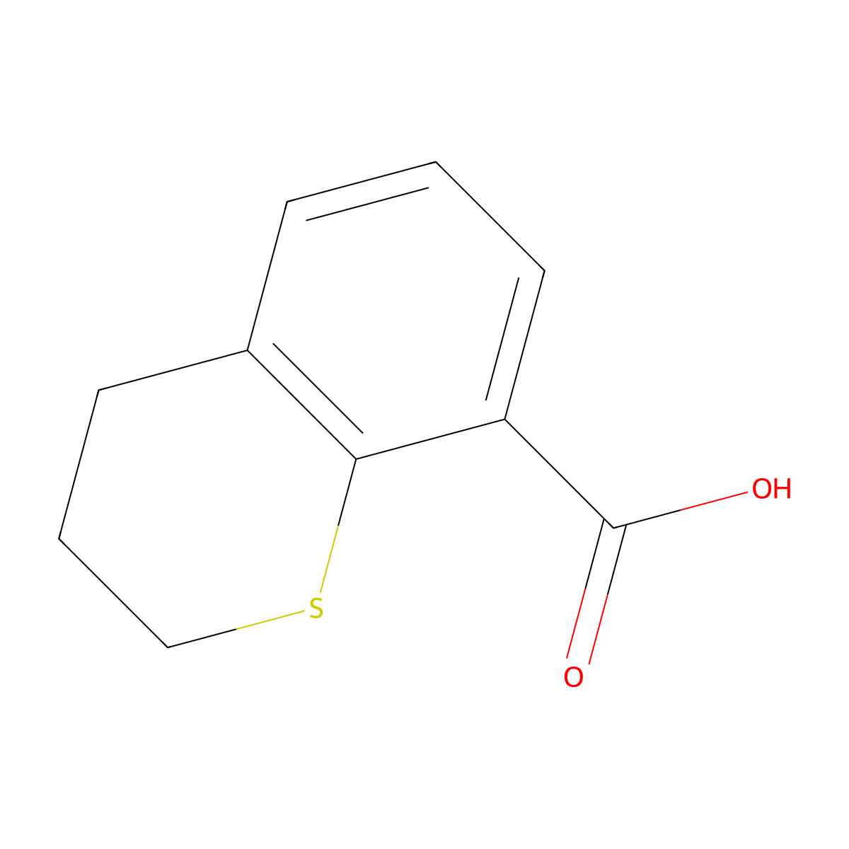 3,4-dihydro-2H-1-benzothiopyran-8-carboxylicacid molecular structure, CAS 152880-21-2