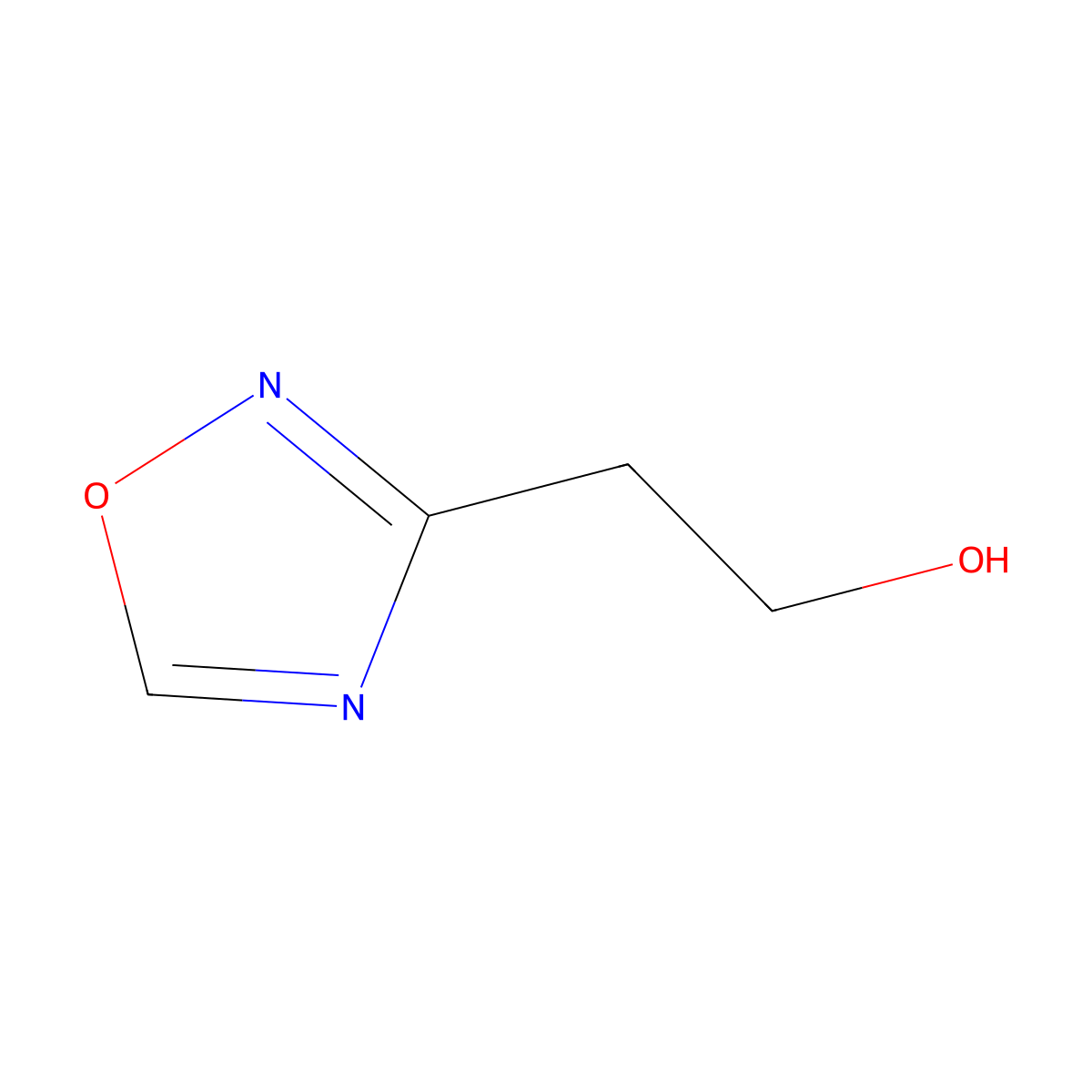 2-(1,2,4-Oxadiazol-3-yl)ethanol molecular structure, CAS 1528829-40-4