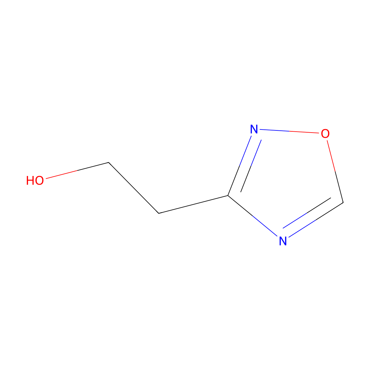 2-(1,2,4-Oxadiazol-3-yl)ethanol molecular structure, CAS 1528829-40-4