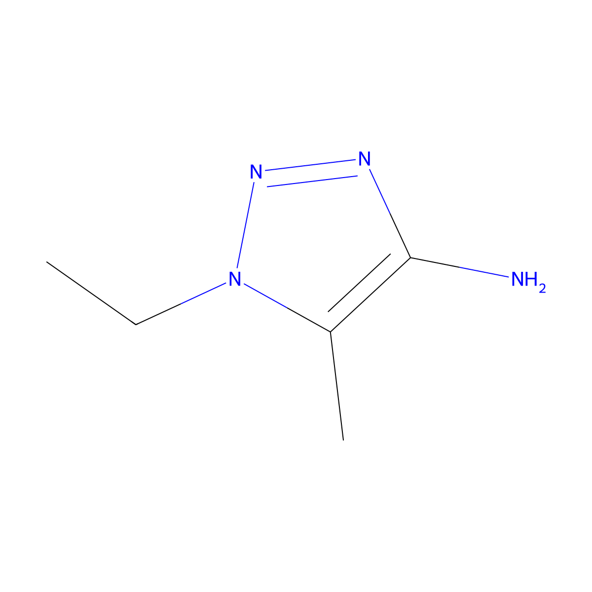 1-Ethyl-5-methyl-1H-1,2,3-triazol-4-amine molecular structure, CAS 1528830-49-0