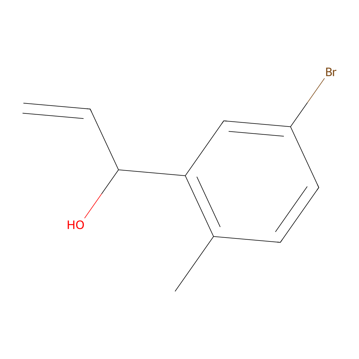 1-(5-Bromo-2-methylphenyl)prop-2-en-1-ol molecular structure, CAS 1528830-65-0