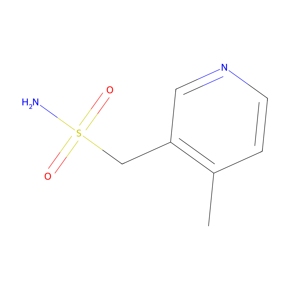 (4-Methylpyridin-3-yl)methanesulfonamide molecular structure, CAS 1528873-92-8