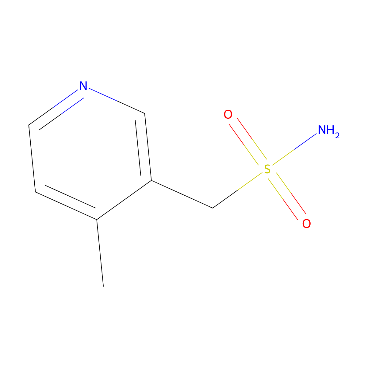 (4-Methylpyridin-3-yl)methanesulfonamide molecular structure, CAS 1528873-92-8
