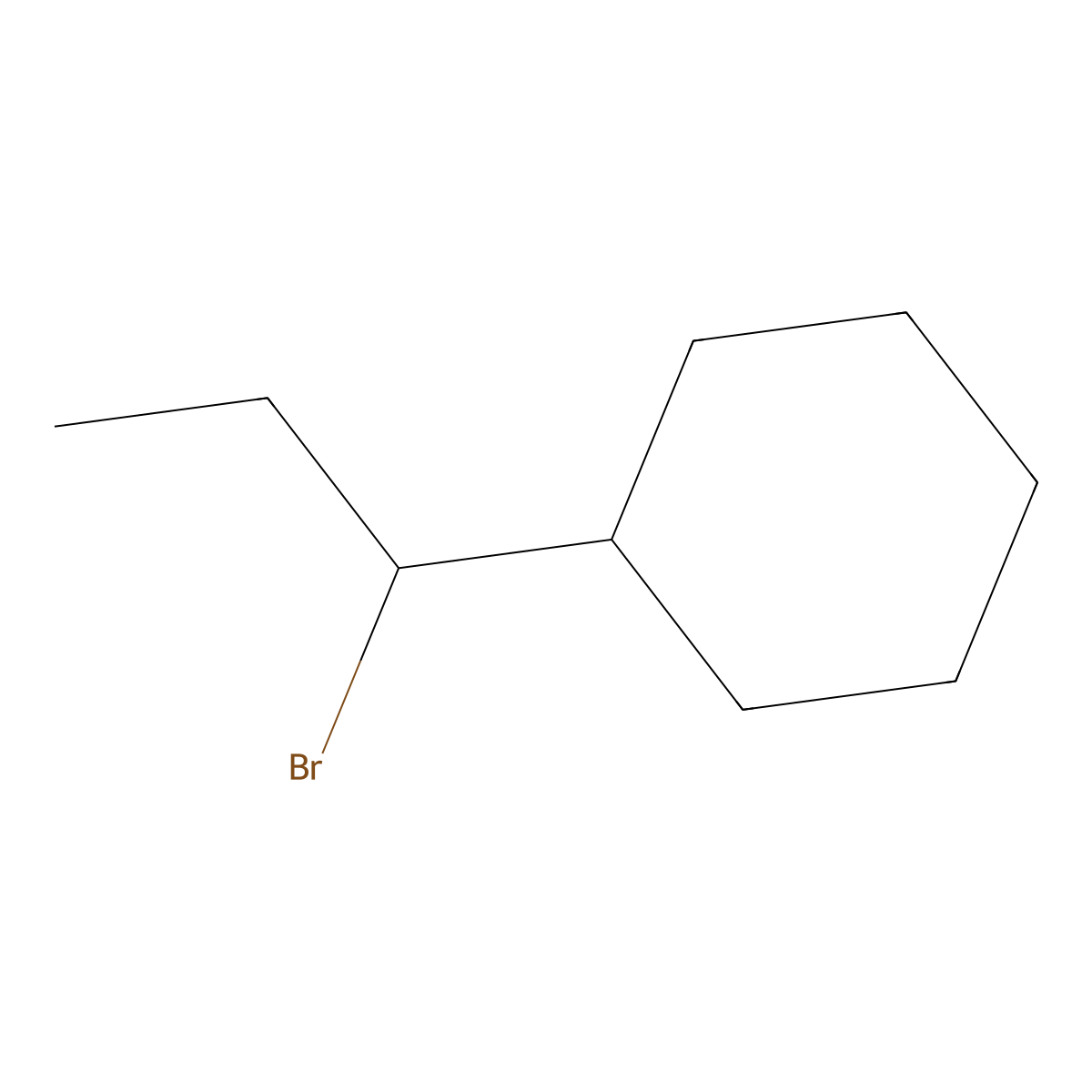 (1-Bromopropyl)cyclohexane molecular structure, CAS 1528959-45-6