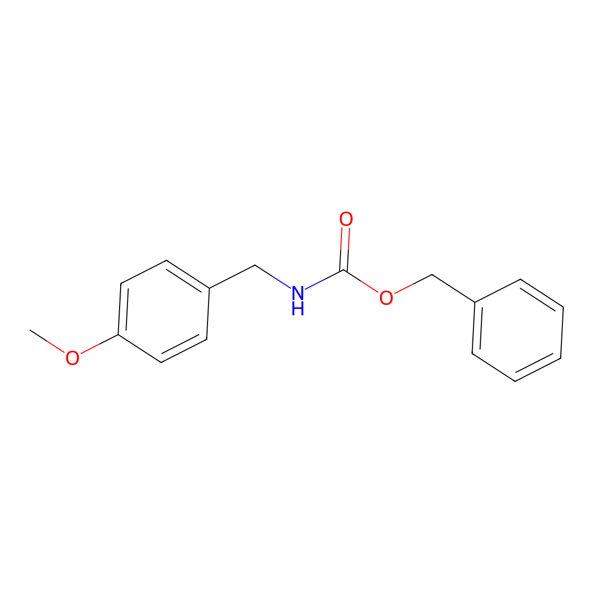 Benzyl (4-methoxybenzyl)carbamate molecular structure, CAS 152898-91-4