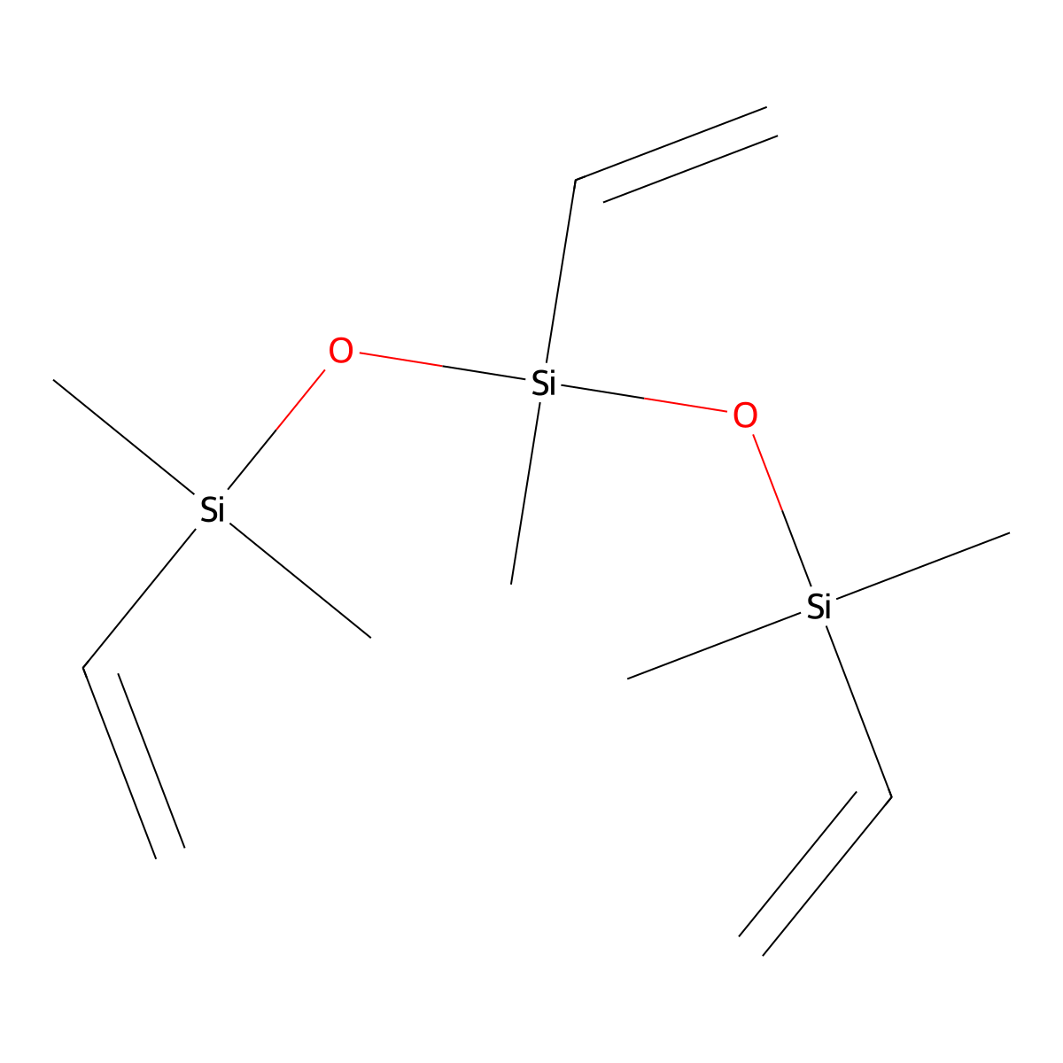 Trisiloxane, 1,3,5-triethenyl-1,1,3,5,5-pentamethyl- molecular structure, CAS 1529-65-3