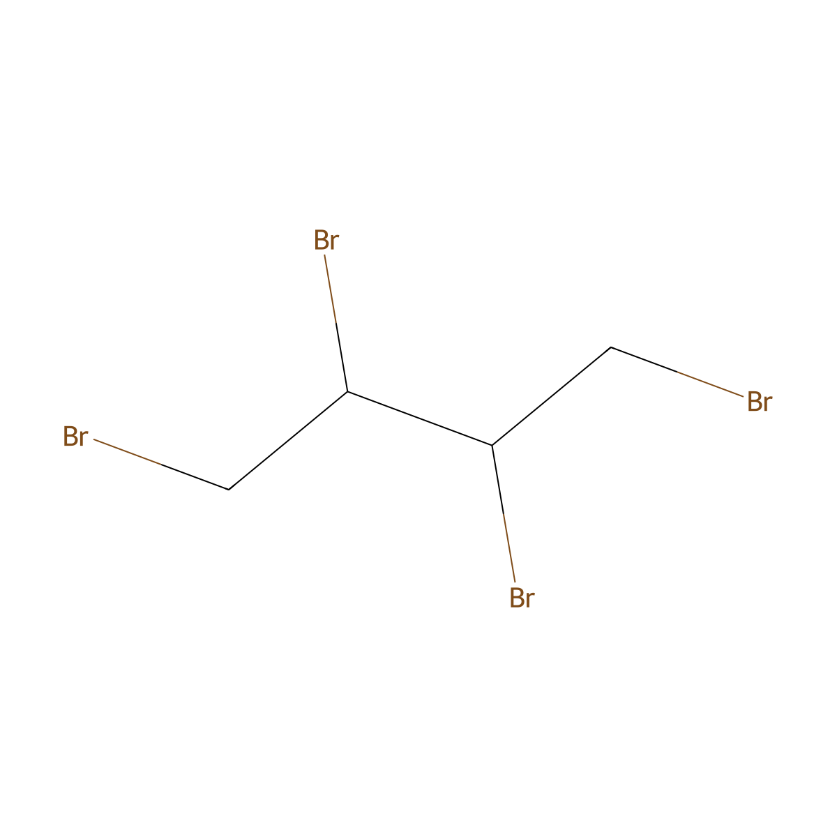 1,2,3,4-Tetrabromobutane molecular structure, CAS 1529-68-6