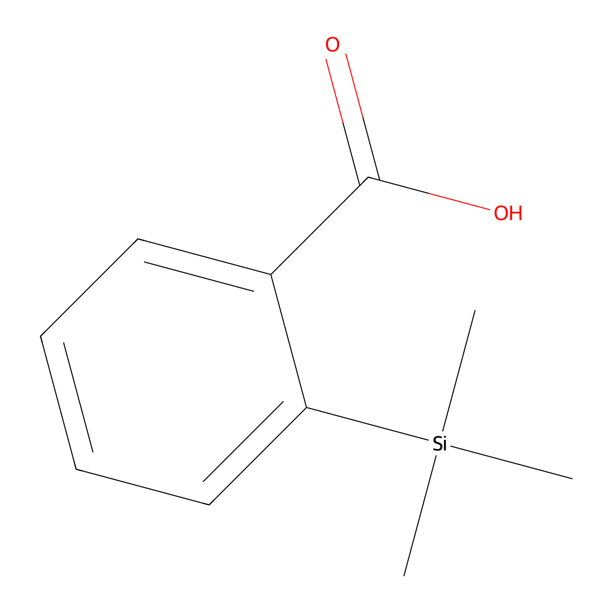2-(Trimethylsilyl)benzoic acid molecular structure, CAS 15290-27-4