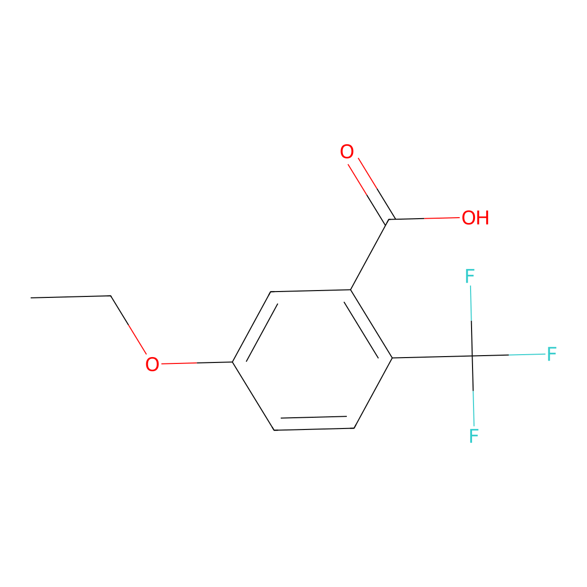 5-Ethoxy-2-(trifluoromethyl)benzoic acid molecular structure, CAS 1529017-25-1