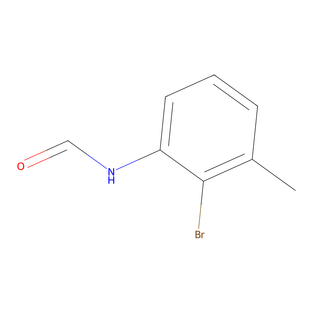 N-(2-bromo-3-methylphenyl)formamide molecular structure, CAS 1529018-51-6