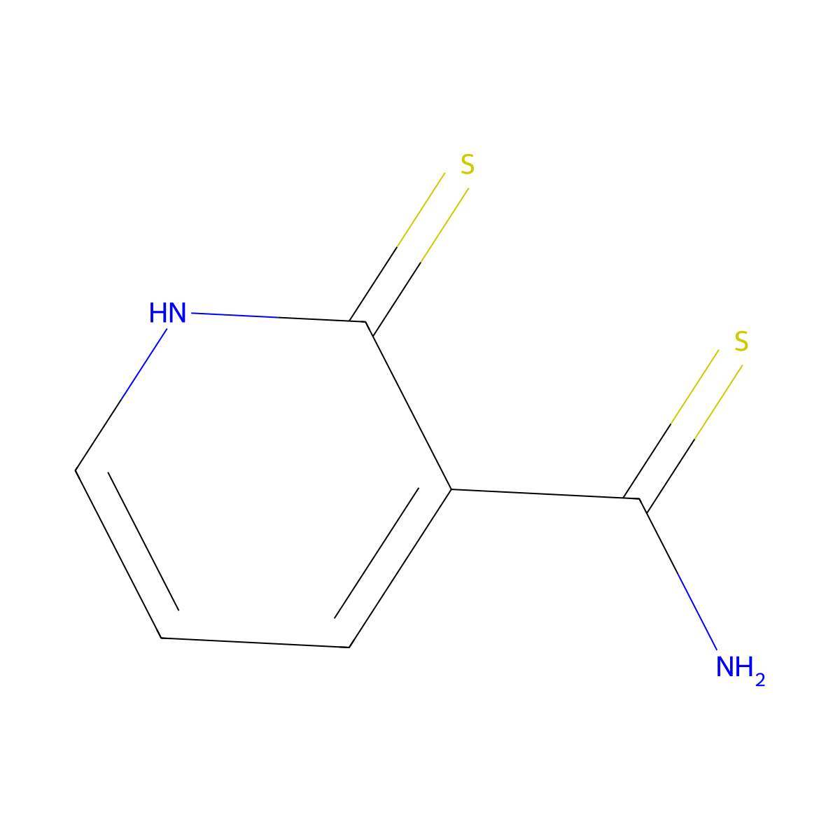 2-Sulfanylpyridine-3-carbothioamide molecular structure, CAS 1529146-92-6