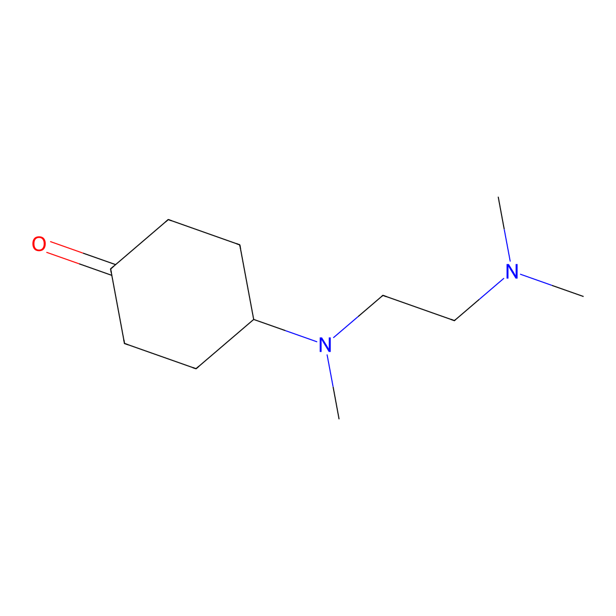 4-{[2-(Dimethylamino)ethyl](methyl)amino}cyclohexan-1-one molecular structure, CAS 1529158-02-8