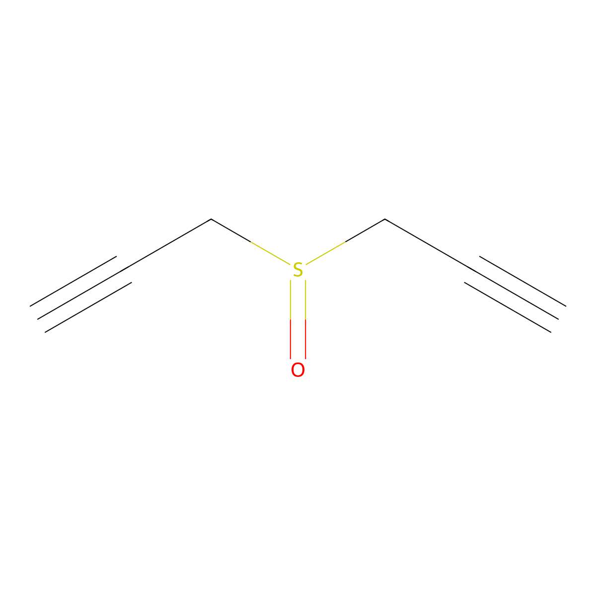 3-(Prop-2-YN-1-ylsulfinyl)prop-1-yne molecular structure, CAS 15292-69-0