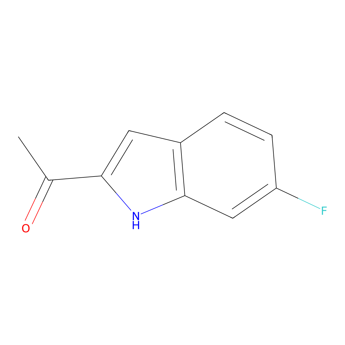1-(6-Fluoro-1H-indol-2-yl)ethanone molecular structure, CAS 1529227-41-5