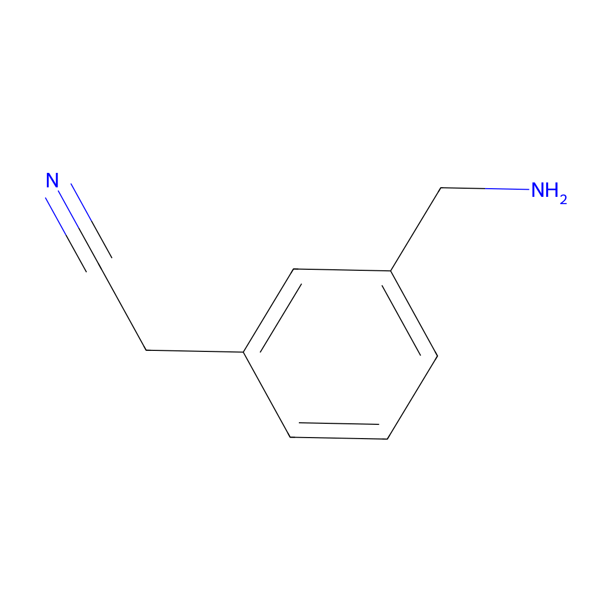 2-(3-(Aminomethyl)phenyl)acetonitrile molecular structure, CAS 1529270-68-5