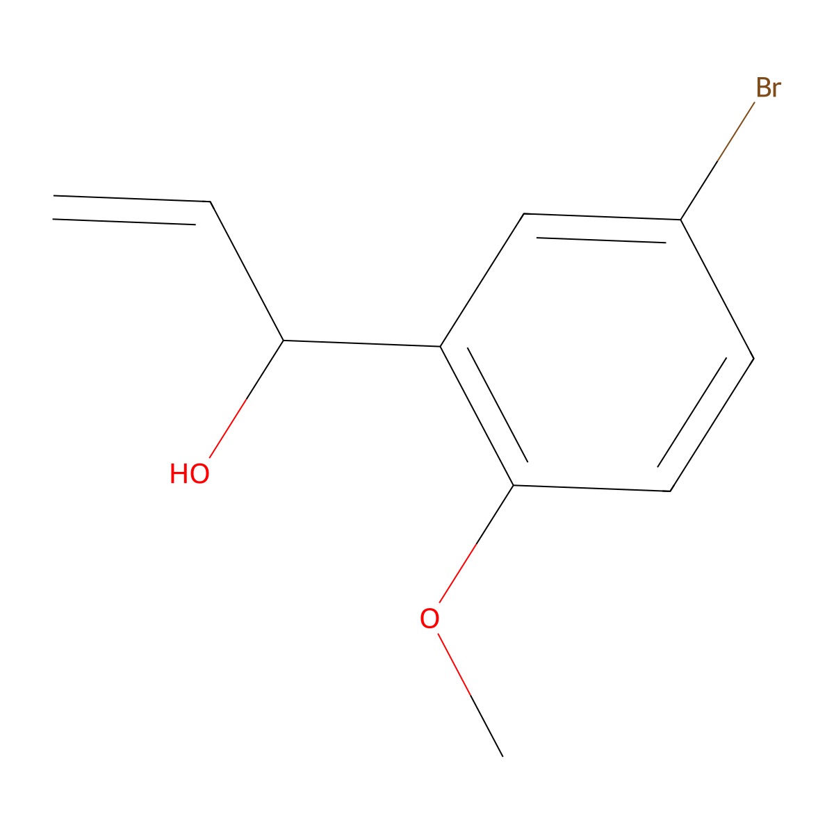 1-(5-Bromo-2-methoxyphenyl)prop-2-en-1-ol molecular structure, CAS 1529291-43-7
