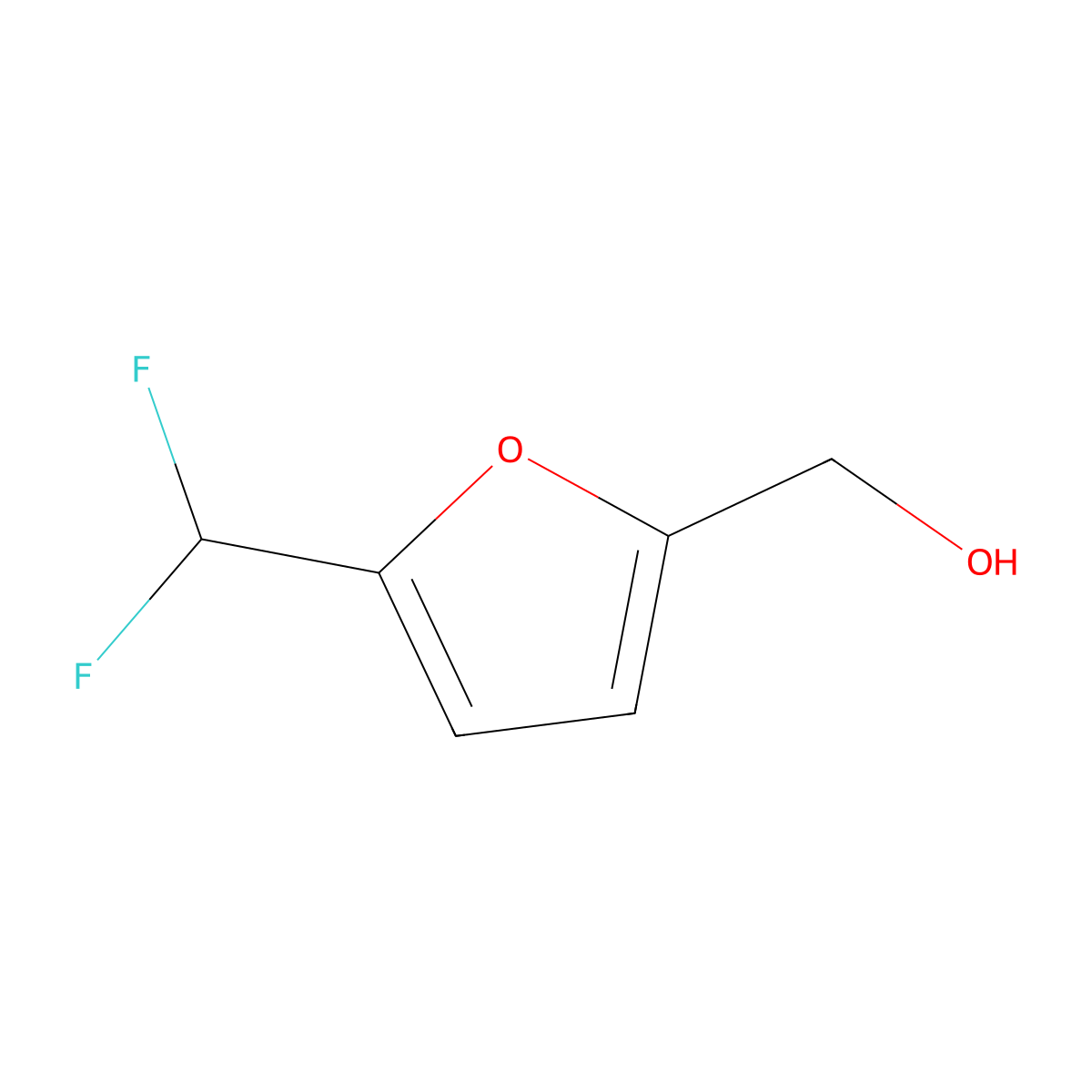 (5-(Difluoromethyl)furan-2-yl)methanol molecular structure, CAS 152932-54-2