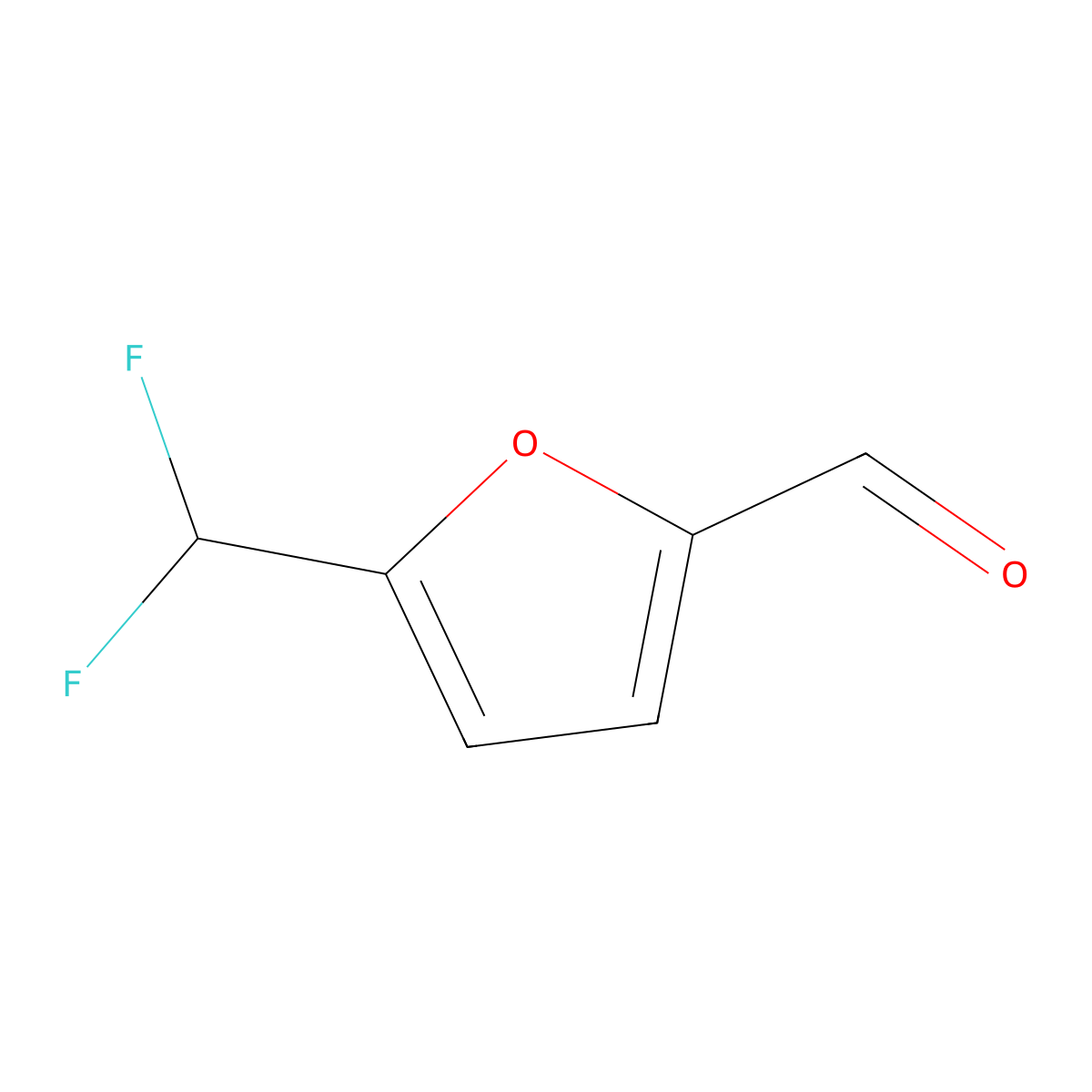 5-(Difluoromethyl)furan-2-carbaldehyde molecular structure, CAS 152932-57-5