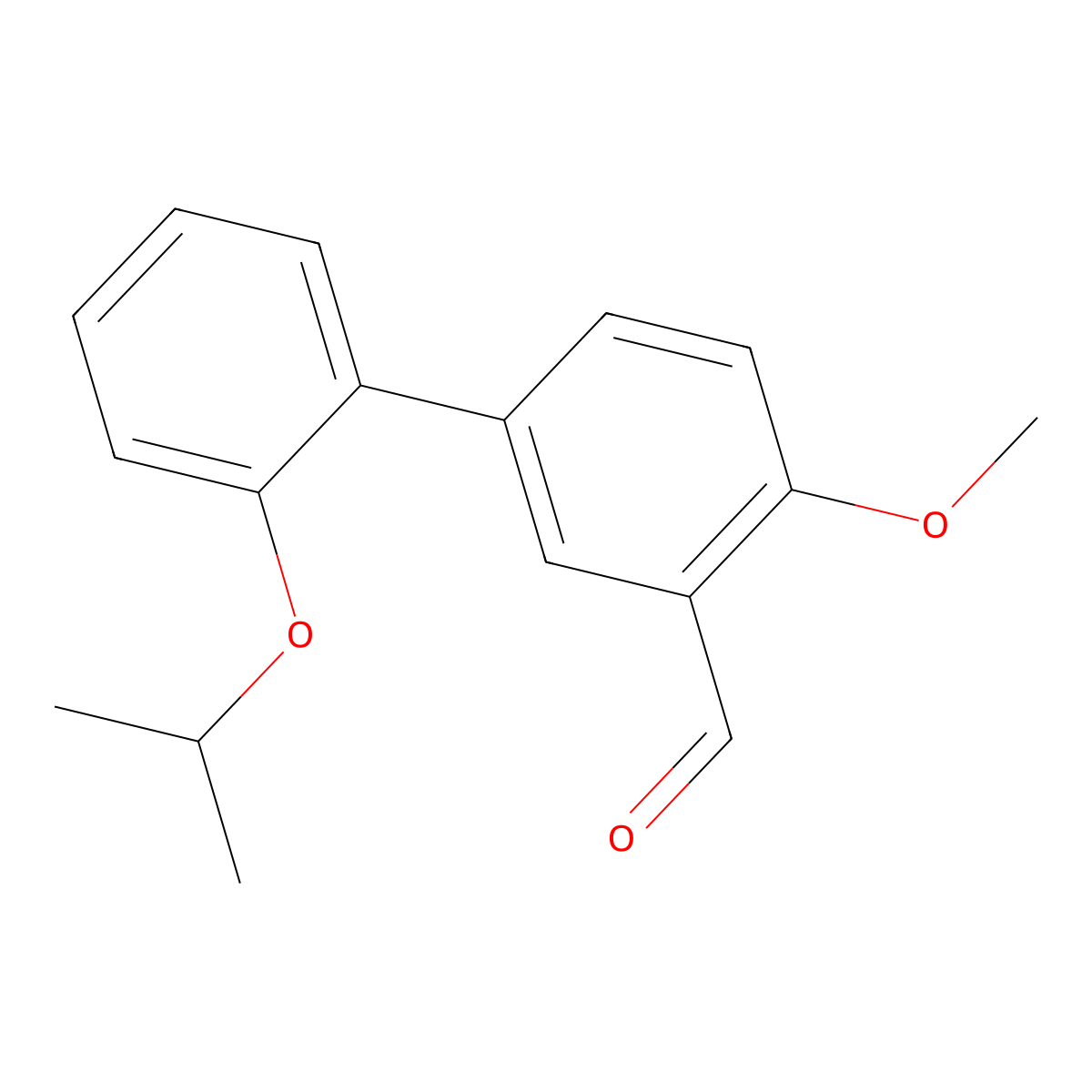 4-Methoxy-2'-(1-methylethoxy)[1,1'-biphenyl]-3-carboxaldehyde molecular structure, CAS 1529389-41-0