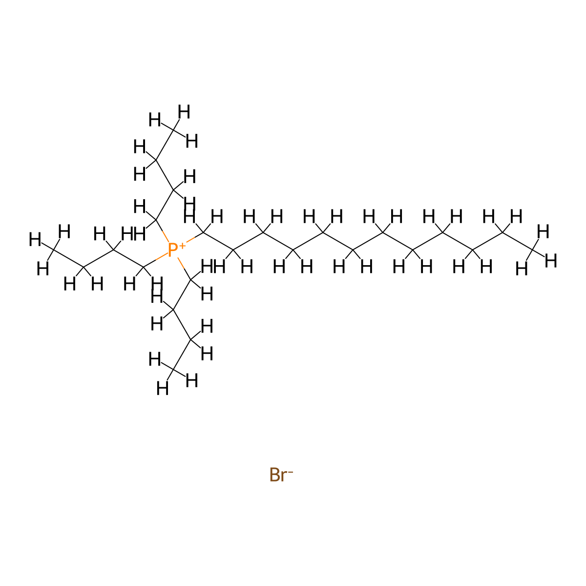 Tributyldodecylphosphonium Bromide molecular structure, CAS 15294-63-0