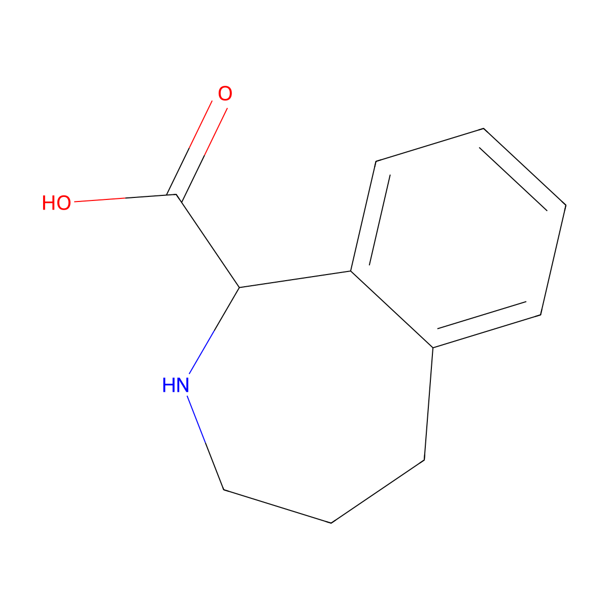 2,3,4,5-tetrahydro-1H-2-benzazepine-1-carboxylic acid molecular structure, CAS 1529411-11-7