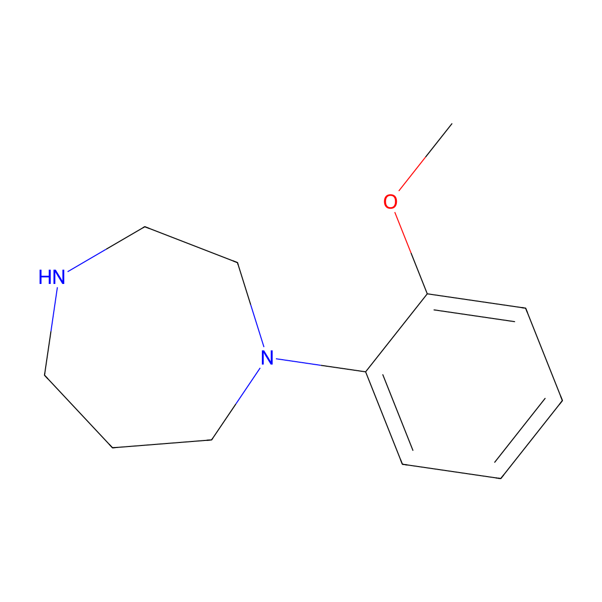 1-(2-Methoxyphenyl)-1,4-diazepane molecular structure, CAS 152943-97-0