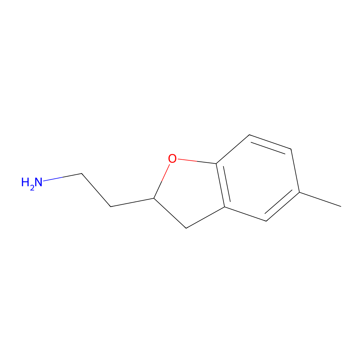 2-(5-Methyl-2,3-dihydro-1-benzofuran-2-yl)ethan-1-amine molecular structure, CAS 1529471-09-7