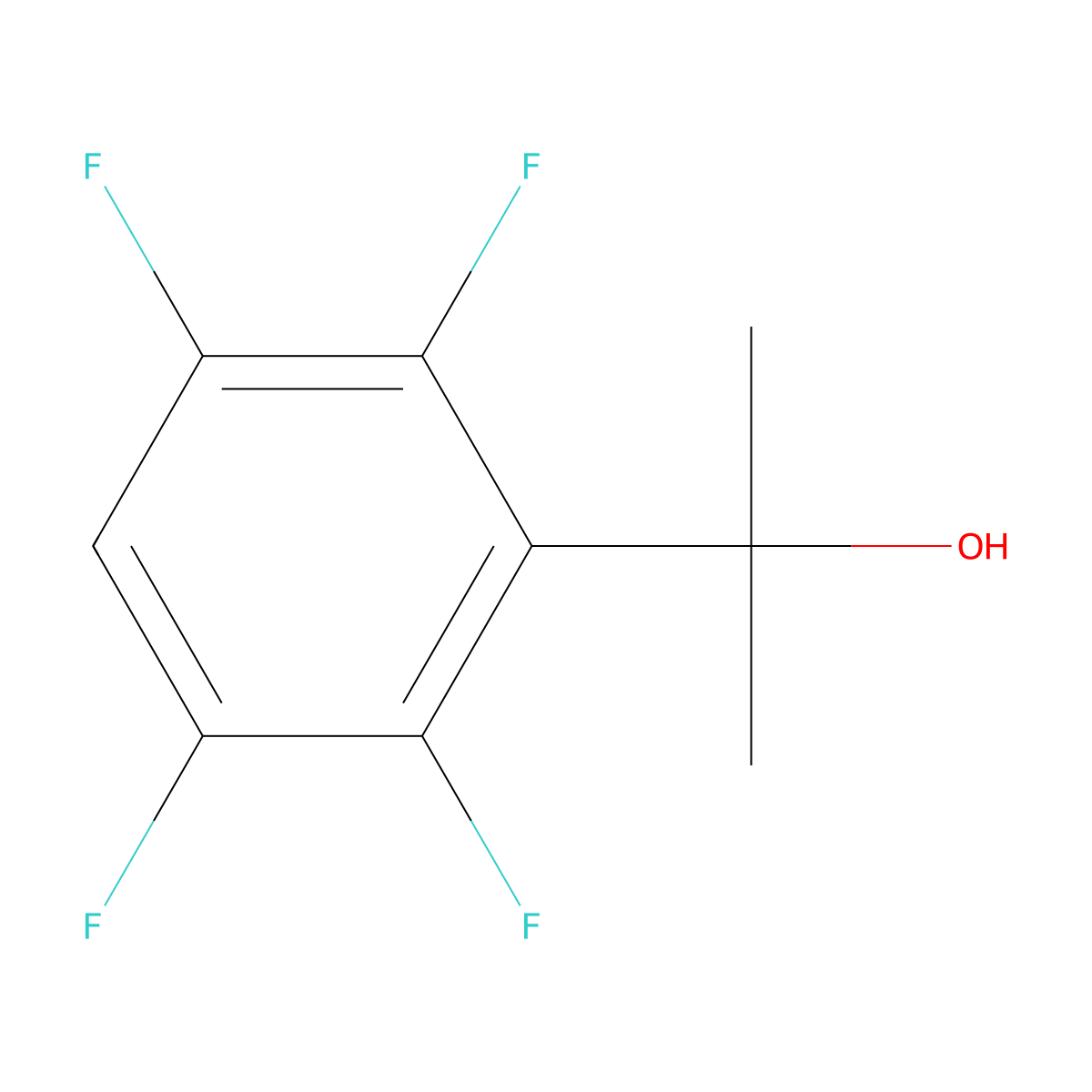 2-(2,3,5,6-Tetrafluorophenyl)propan-2-ol molecular structure, CAS 152949-71-8
