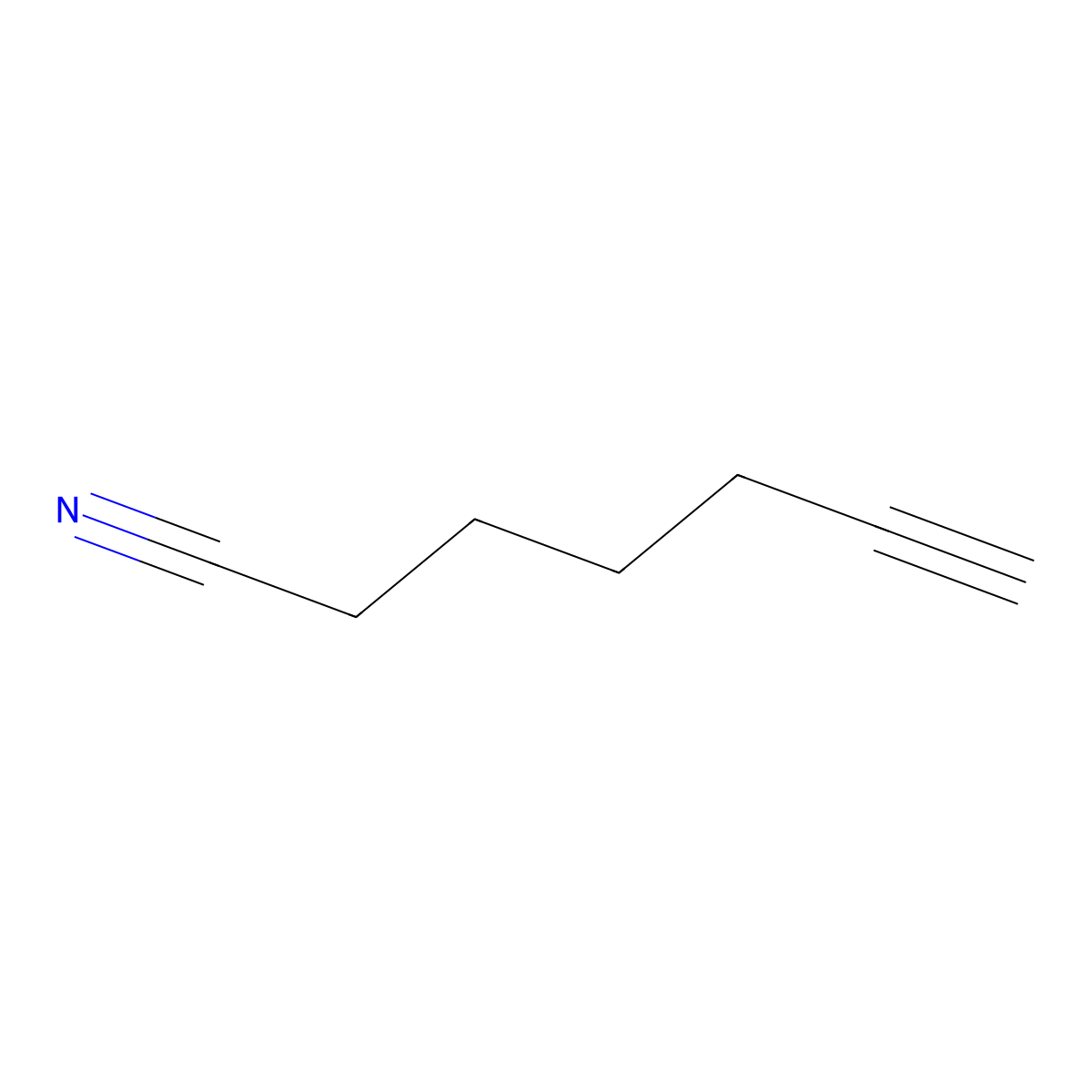 6-Heptynenitrile molecular structure, CAS 15295-69-9