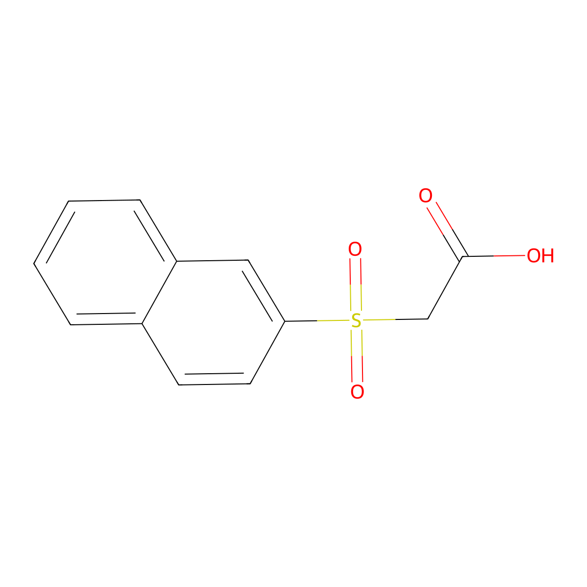 2-(2-Naphthylsulfonyl)acetic acid molecular structure, CAS 15295-72-4