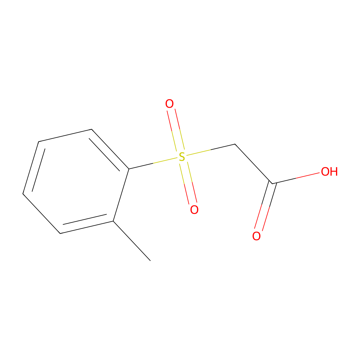 2-(2-Methylbenzenesulfonyl)acetic acid molecular structure, CAS 15295-73-5