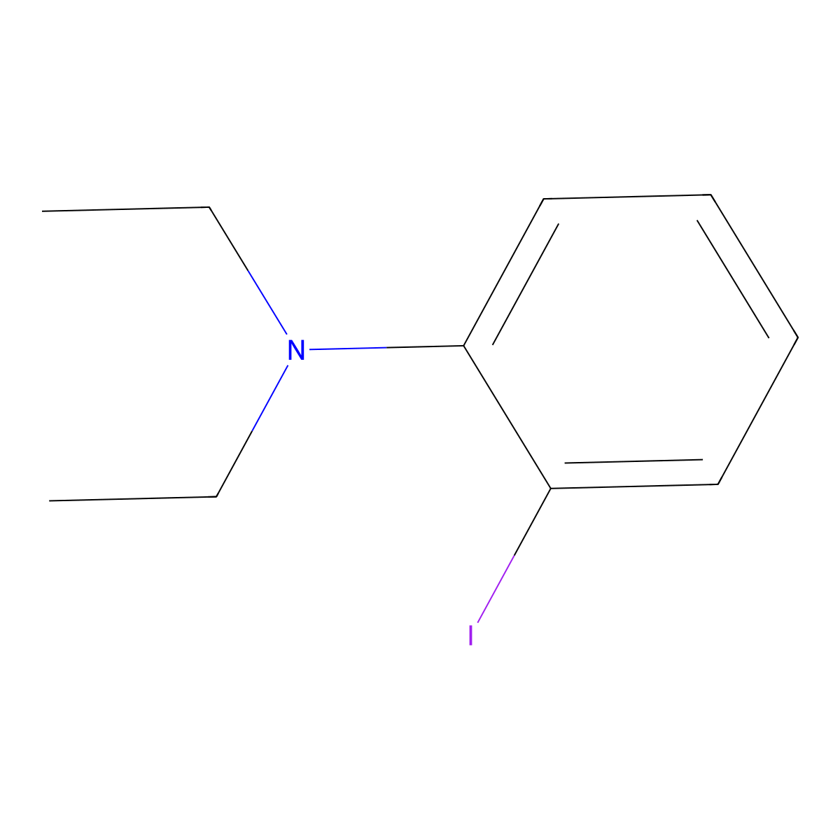 N,N-diethyl-2-iodoaniline molecular structure, CAS 1529541-83-0