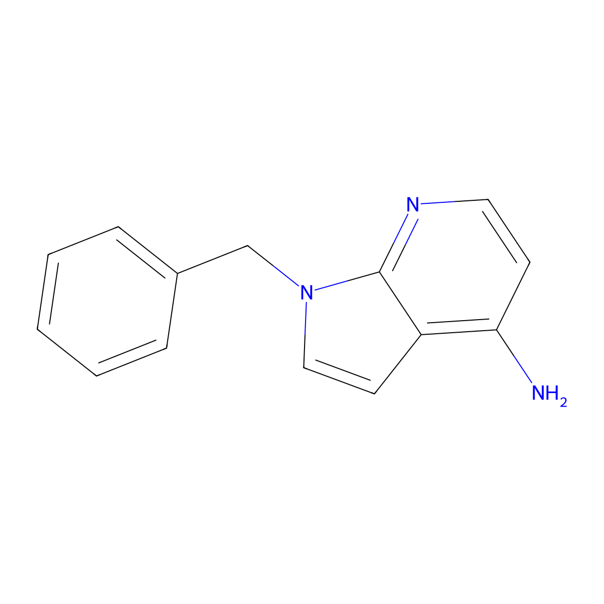1-Benzyl-1H-pyrrolo[2,3-b]pyridin-4-amine molecular structure, CAS 152955-55-0