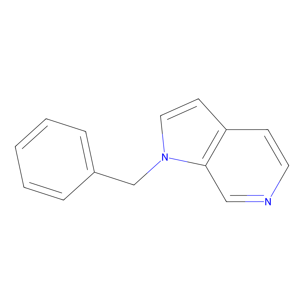 1-benzyl-1H-pyrrolo[2,3-c]pyridine molecular structure, CAS 152955-66-3