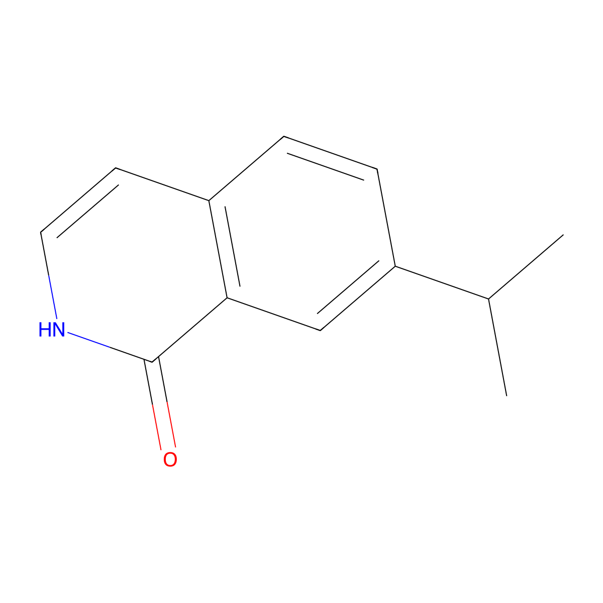 7-(Propan-2-yl)-1,2-dihydroisoquinolin-1-one molecular structure, CAS 1529603-69-7