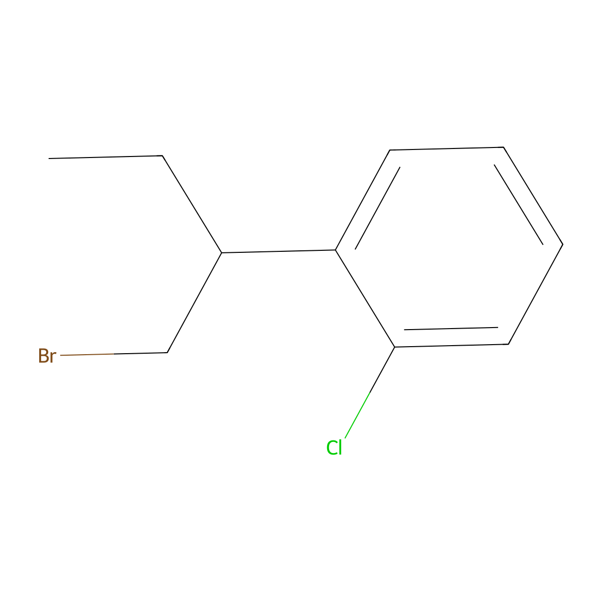 1-(1-Bromobutan-2-yl)-2-chlorobenzene molecular structure, CAS 1529616-94-1