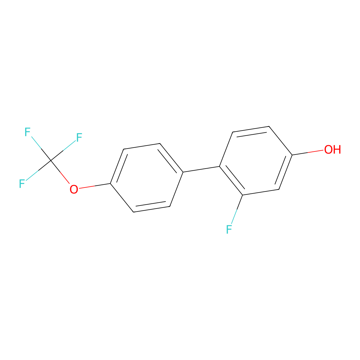 2-Fluoro-4'-(trifluoromethoxy)[1,1'-biphenyl]-4-ol molecular structure, CAS 152967-11-8