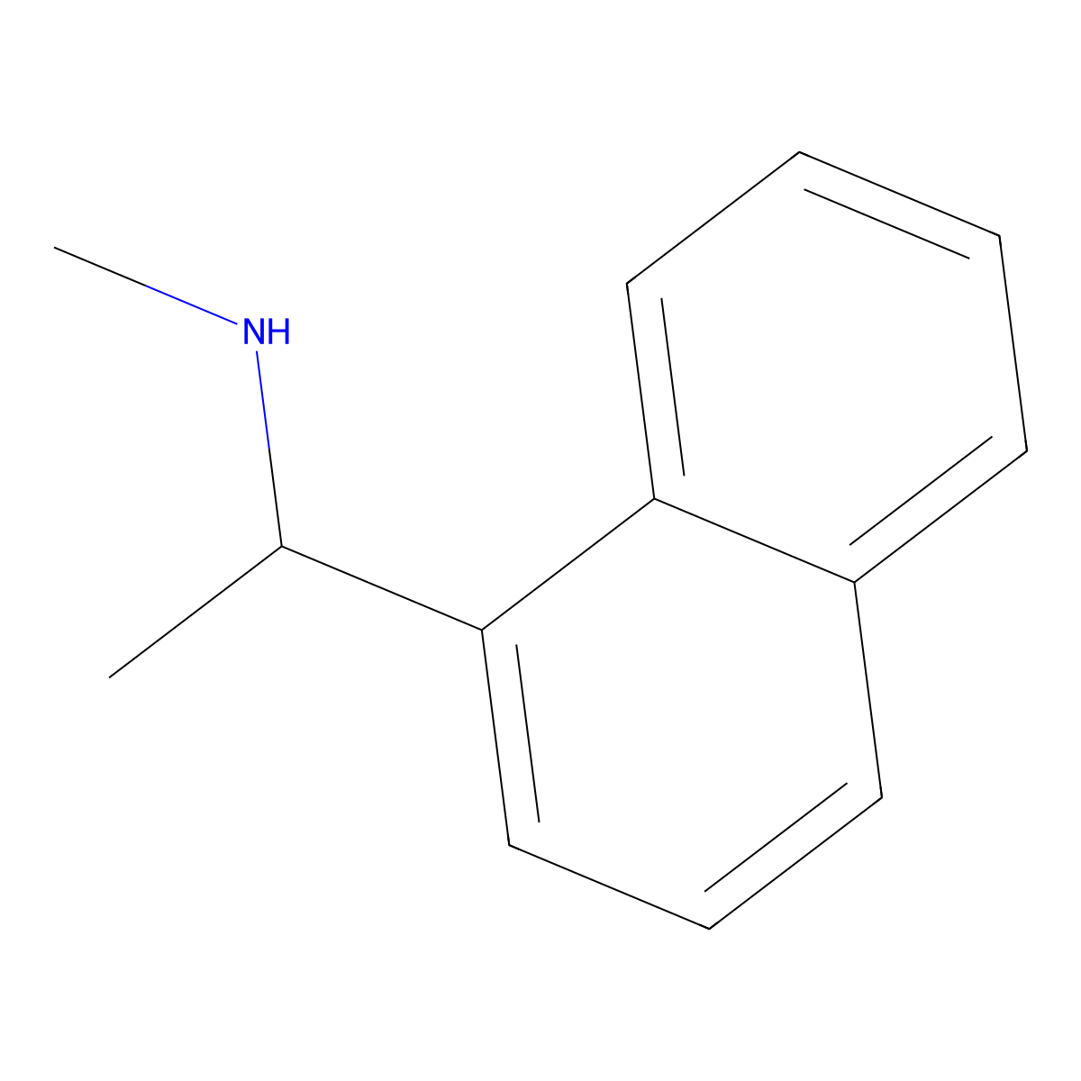 (R)-(+)-N-Methyl-1-(1-naphthyl)ethylamine molecular structure, CAS 15297-33-3