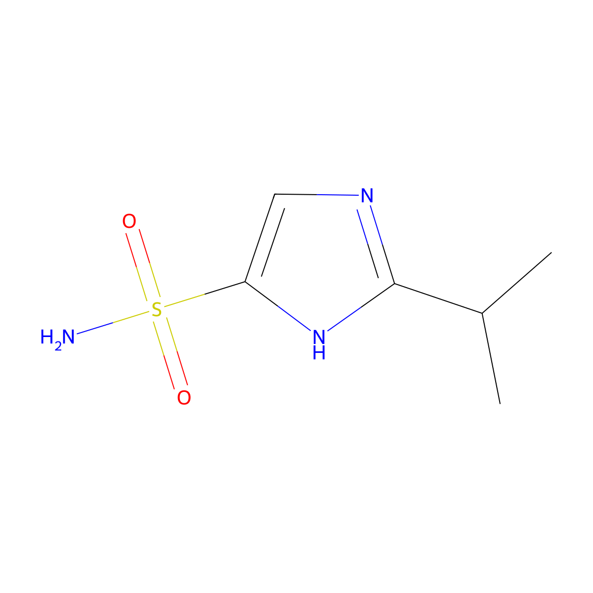 2-(Propan-2-yl)-1H-imidazole-4-sulfonamide molecular structure, CAS 1529734-01-7