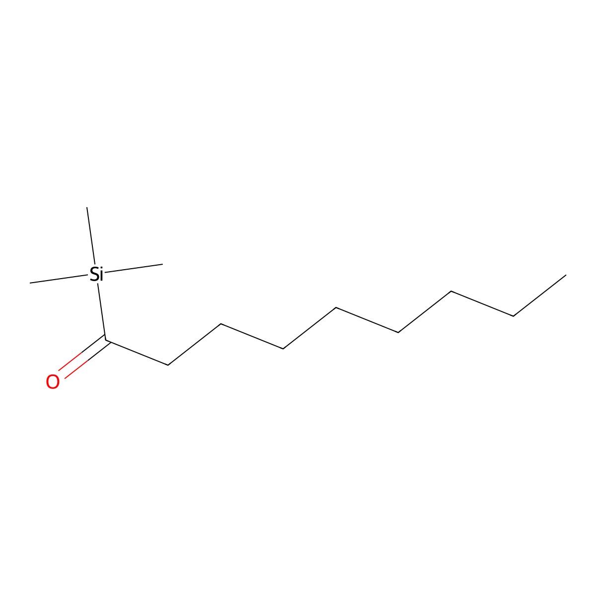 Octyl trimethylsilyl ketone molecular structure, CAS 152974-20-4